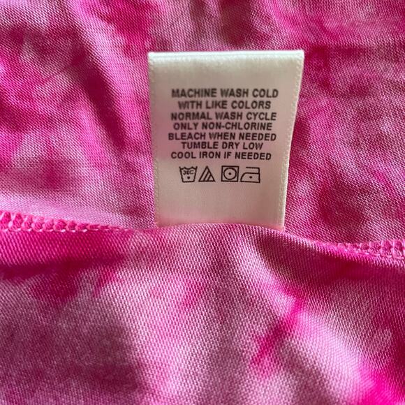 West Kei Pink Tie Dye Racer Back Maxi Dress Size S - Picture 5 of 7